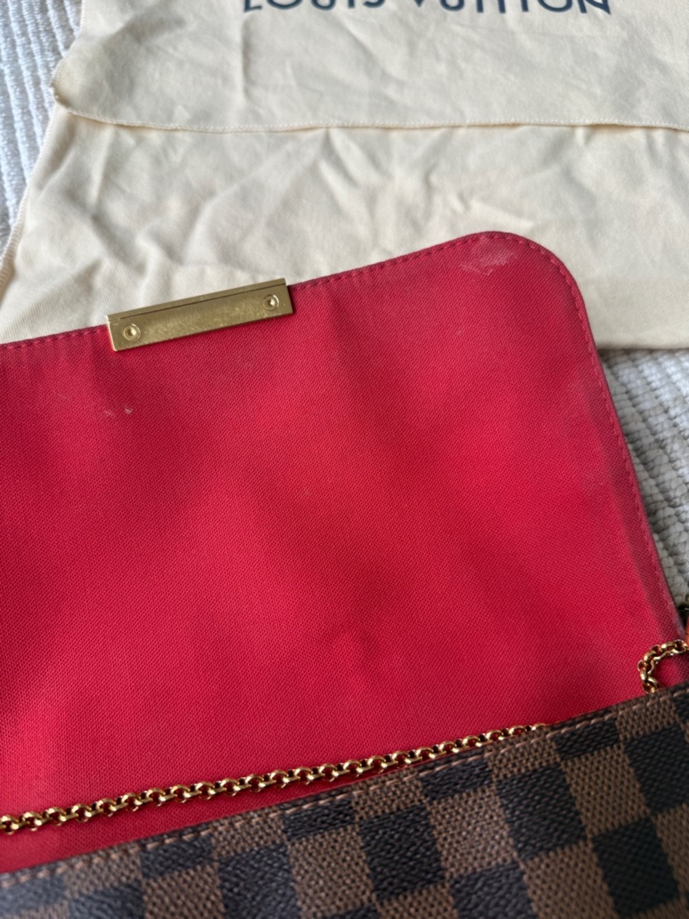Louis Vuitton Brown Damier Favorite MM Crossbody Bag - Picture 14 of 17